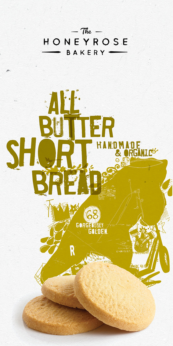 Product packaging design Rebrand Honeyrose Bakery Burge Agency